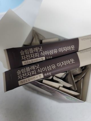 슬림플래닛 차전자피 식이섬유 이지아웃 — 4점을 준 리뷰어가 2021년 9월 올린 사용 사진