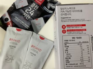 클린24시간 1BOX(5포) + 전용보틀(500ml) — 5점을 준 리뷰어가 2022년 8월 올린 사용 사진