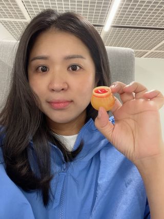 [후르디아] 올리브영 꿀과즙 립밤 2종 (블루베리/석류) — 4.5점을 준 리뷰어가 2021년 11월 올린 사용 사진