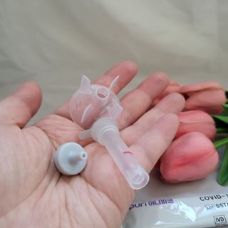 케이퓨리 아나파코 코로나 타액 자가 진단키트 1회분 3개 — 5점을 준 리뷰어가 2023년 4월 올린 사용 사진