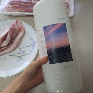 부직포나라 중금속유해물질ZERO 뜯어쓰는 주방 일회용수세미 60매 2매 — 5점을 준 리뷰어가 2022년 10월 올린 사용 사진