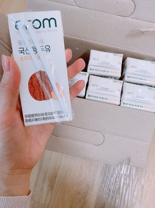이롬 erom 황성주박사의 국산콩 두유 호두와 아몬드 — 5점을 준 리뷰어가 2020년 12월 올린 사용 사진