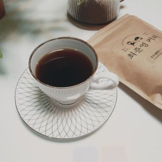 소담스퀘어 상암 최준영 커피 초코 블렌드(홀빈/드립분쇄 택 1) — 5점을 준 리뷰어가 2022년 11월 올린 사용 사진