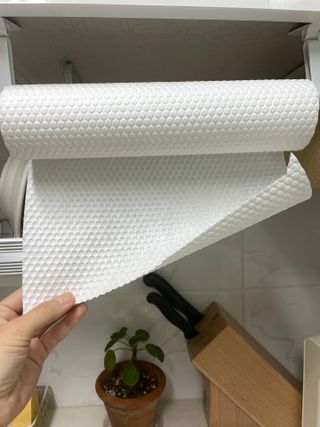 부직포나라 중금속유해물질ZERO 뜯어쓰는 주방 일회용수세미 60매 2매 — 4점을 준 리뷰어가 2022년 11월 올린 사용 사진
