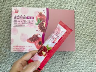 헬스업_쁘띠쁘띠석류콜라겐젤리_20g x 14포 — 5점을 준 리뷰어가 2021년 3월 올린 사용 사진