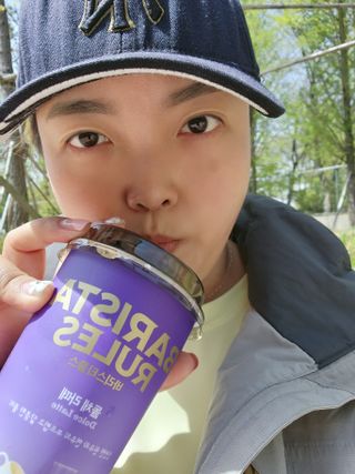 바리스타룰스 돌체 라떼 — 4점을 준 리뷰어가 2023년 4월 올린 사용 사진