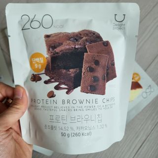 신상품) 딜라이트 프로젝트 프로틴  브라우니칩/ 카스테라칩 총 6EA — 5점을 준 리뷰어가 2022년 5월 올린 사용 사진