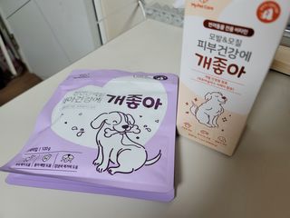 My Pet Care 모발과 모질 피부건강에 개좋아 — 5점을 준 리뷰어가 2021년 2월 올린 사용 사진