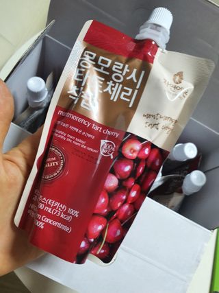 자연에온 몽모랑시 타트체리 착즙 100mL 10개입 2BOX — 5점을 준 리뷰어가 2021년 1월 올린 사용 사진