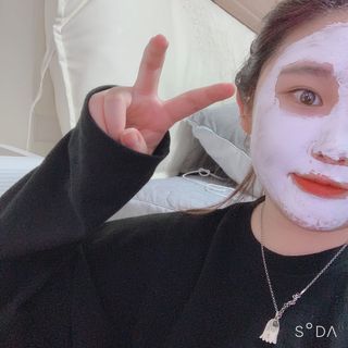 리더스코스메틱 리더스 밀크 스폰지 마스크 — 5점을 준 리뷰어가 2021년 2월 올린 사용 사진