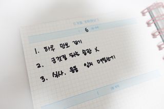리훈 숨은라인찾기 운동일지 다이어트 일기 식단 다이어리 습관 계획표 — 5점을 준 리뷰어가 2023년 6월 올린 사용 사진