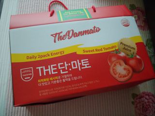 제이제이바이오 더단마토 프리미엄주스 100ml 30팩입 - 무설탕 스테비아 토마토즙 — 5점을 준 리뷰어가 2021년 12월 올린 사용 사진