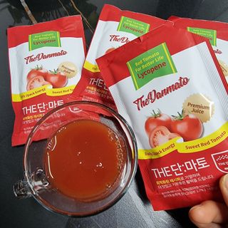 제이제이바이오 더단마토 프리미엄주스 100ml 30팩입 - 무설탕 스테비아 토마토즙 — 5점을 준 리뷰어가 2022년 1월 올린 사용 사진