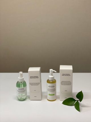 [녹산] 그린 솔루션 멀티 클렌징 오일 + 그린 솔루션 멀티 바디 미스트 — 5점을 준 리뷰어가 2022년 11월 올린 사용 사진