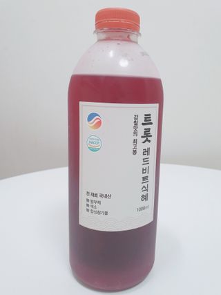 트롯전통식혜 트롯레드비트식혜 1리터 +500리터 — 4점을 준 리뷰어가 2021년 5월 올린 사용 사진