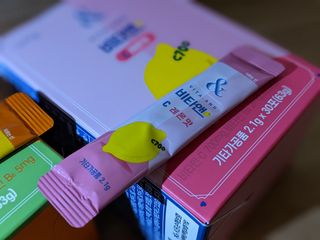 비타앤C 레몬맛, 망고맛 — 5점을 준 리뷰어가 2021년 5월 올린 사용 사진