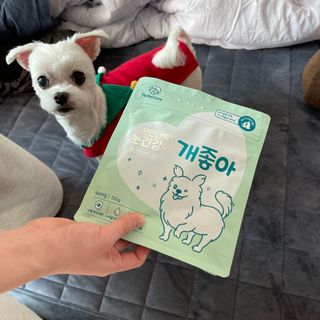 My Pet Care 천연단백질 눈건강에 개좋아 — 3.5점을 준 리뷰어가 2021년 2월 올린 사용 사진