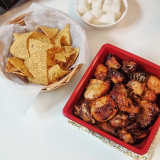 롯데제과 도리토스 갈비천왕치킨맛 X 굽네 갈비천왕 — 5점을 준 리뷰어가 2021년 7월 올린 사용 사진