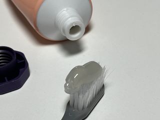 코랄리에 충치예방 고불소치약 (솔트+민트) — 5점을 준 리뷰어가 2023년 9월 올린 사용 사진
