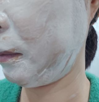 헤어플러스 콴디 플러피 클라우드 버블 팩 클렌저 — 4점을 준 리뷰어가 2021년 3월 올린 사용 사진