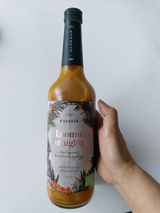 H365 [Kaskein Luomutyrniglögi] 핀란드 전통 무알콜 멀드와인 시벅톤 글로기 — 3점을 준 리뷰어가 2021년 5월 올린 사용 사진