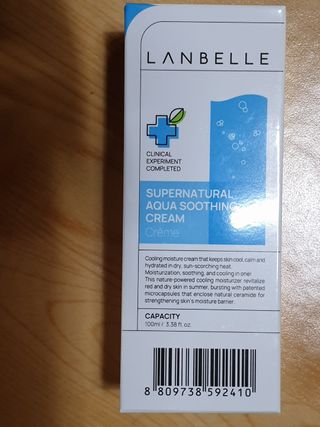 랑벨 수퍼내츄럴 아쿠아 수딩 크림 100ml — 5점을 준 리뷰어가 2022년 4월 올린 사용 사진
