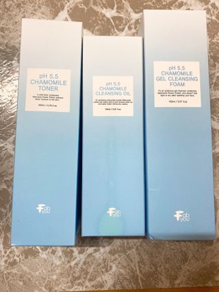 페브유 / FABYOU 페브유 pH5.5 캐모마일 젤 클렌징 폼 + 클렌징 오일 + 토너 3종 세트 — 4.5점을 준 리뷰어가 2021년 7월 올린 사용 사진