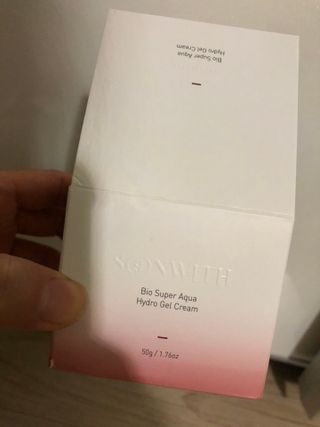 SOONWITH 바이오 수퍼 아쿠아 하이드로 젤 크림 — 5점을 준 리뷰어가 2021년 3월 올린 사용 사진