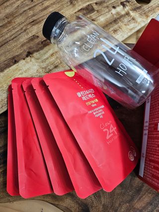 클린24시간 레드박스 1BOX(5포) + 전용보틀(500ml) — 5점을 준 리뷰어가 2024년 2월 올린 사용 사진