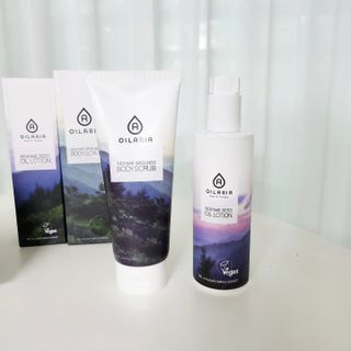 오일아리아 뉴트리 모이스처라이징 세사미 씨드 오일로션 & 데일리 디톡스 세사미 그라운즈 바디스크럽 — 4.5점을 준 리뷰어가 2023년 6월 올린 사용 사진
