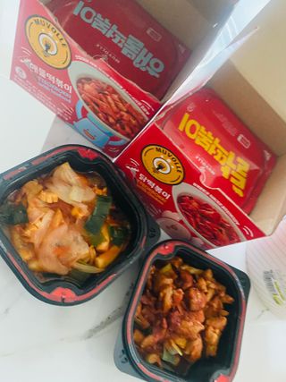 한성기업 무볼레 닭떡볶이+해물떡볶이 2종 세트 — 4점을 준 리뷰어가 2021년 9월 올린 사용 사진