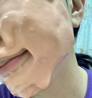 투비어레이디 젤리팩 25g /6종 중 랜덤3종 발송/ 도구가 필요없는 피부관리끝판왕 모델링팩 — 5점을 준 리뷰어가 2021년 3월 올린 사용 사진