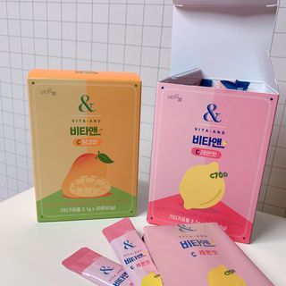 비타앤C 레몬맛, 망고맛 — 5점을 준 리뷰어가 2021년 4월 올린 사용 사진