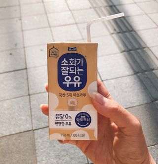 소화가 잘되는 우유 국산 5곡 미숫가루 — 4점을 준 리뷰어가 2021년 9월 올린 사용 사진