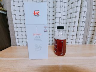 클린24시간 1BOX(5포) + 전용보틀(500ml) — 4.5점을 준 리뷰어가 2022년 7월 올린 사용 사진