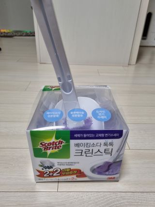 3M 스카치브라이트 크린스틱 베이킹소다 핸들 + 리필 9입 + 캐디증정 — 5점을 준 리뷰어가 2023년 9월 올린 사용 사진