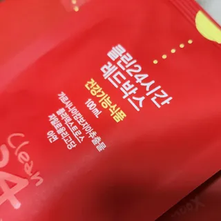 클린24시간 레드박스 1BOX(5포) + 전용보틀(500ml) — 5점을 준 리뷰어가 2024년 1월 올린 사용 사진