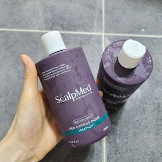 스칼프메드 레드캡슐바이옴 두피케어 프로바이오틱스 유산균 두피관리 세트 — 5점을 준 리뷰어가 2021년 4월 올린 사용 사진
