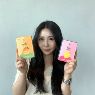 비타앤C 레몬맛, 망고맛 — 5점을 준 리뷰어가 2021년 4월 올린 사용 사진