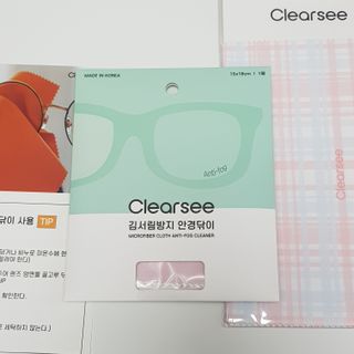 클리어씨 겨울 필수템 김서림방지 SET [안티포그 안경닦이 + 안경세정제 + 초극세사 패턴 클리너] — 5점을 준 리뷰어가 2022년 1월 올린 사용 사진