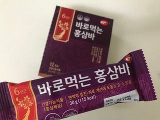 씨알푸드 건강기능식품 6년근 홍삼 함유, 바로먹는 홍삼바 30g 12개입 — 5점을 준 리뷰어가 2022년 3월 올린 사용 사진