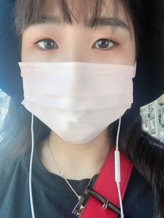 에어에이드 컬러 덴탈 마스크 — 4.5점을 준 리뷰어가 2021년 8월 올린 사용 사진