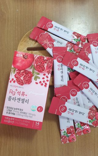 함초록 Rg+ 석류콜라겐젤리 — 5점을 준 리뷰어가 2021년 3월 올린 사용 사진