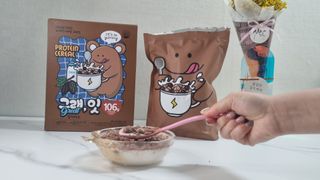 바디랩 체중조절용 프로틴시리얼 그래잇 — 5점을 준 리뷰어가 2022년 4월 올린 사용 사진