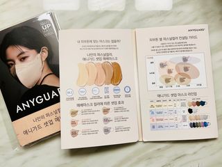 애니가드 셋업메베마스크 (대형 4컬러 + 중형 4컬러) — 5점을 준 리뷰어가 2022년 4월 올린 사용 사진