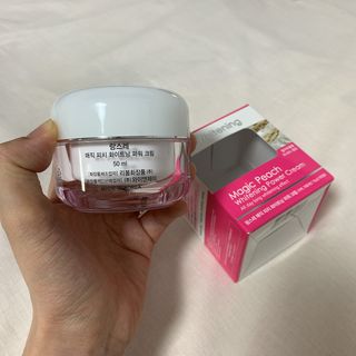 랑스레 매직피치 화이트닝 파워 화이트닝크림 — 4.5점을 준 리뷰어가 2021년 4월 올린 사용 사진