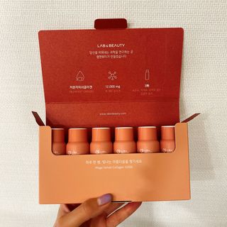 랩앤뷰티 메가 벨벳 콜라겐 12000 — 5점을 준 리뷰어가 2021년 6월 올린 사용 사진