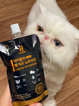 닥터할리 펫 치즈 뉴트리션 — 5점을 준 리뷰어가 2021년 10월 올린 사용 사진