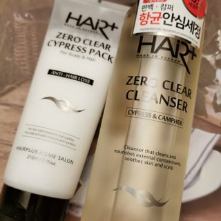 헤어플러스 제로클리어 샴푸 500ml, 두피팩 210ml 2종SET — 5점을 준 리뷰어가 2021년 3월 올린 사용 사진