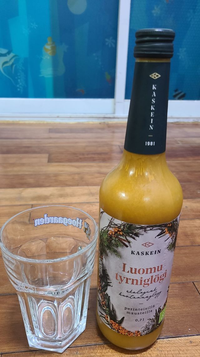 [Kaskein Luomutyrniglögi] 핀란드 전통 무알콜 멀드와인 시벅톤 글로기 리뷰 사진